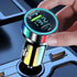 60W USB C Car Charger Adapter with Voltage Detection, PD30W+QC3.0 Fast Charge for iPhone/Android/Samsung/iPad Pro
