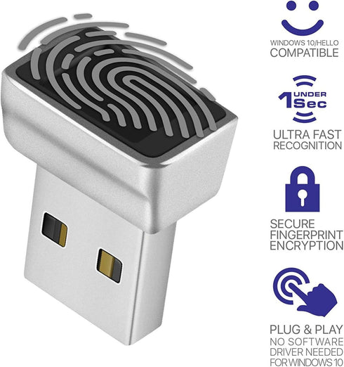 7 8 10 360 0.5STouch Yoidesu Mini USB Fingerprint Reader for Fingerprint Scanner Scanner PC Dongle Fingerprint Sensor