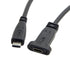 cablecc USB-C USB 3.1 Type C Male to Female Extension Data Cable with Panel Mount Screw Hole