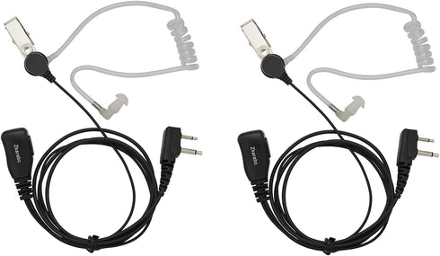 Walkie Talkies Earpiece with Mic, 2 Pin Acoustic Tube Headset Compatible with Midland LXT600VP3 GXT1000VP4 LXT500VP3