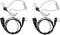 Walkie Talkies Earpiece with Mic, 2 Pin Acoustic Tube Headset Compatible with Midland LXT600VP3 GXT1000VP4 LXT500VP3