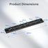 Leftfoto 280mm Metal Dovetail Slide Rail Arca Swiss Type Quick Release Plate with Cold Shoe & Anti-Slip Pads for DSLR