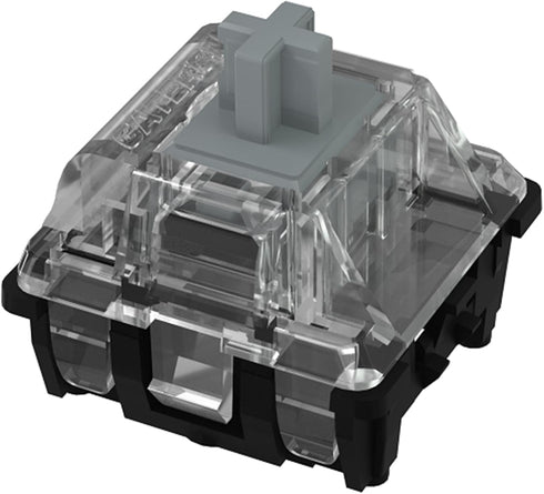 GATERON KS-15 Optical Silver Keyboard Switches, 45gf RGB LED Infrared Path Linear Key Switches (35PCS)