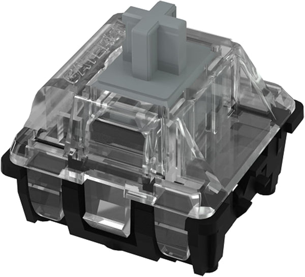 GATERON KS-15 Optical Silver Keyboard Switches, 45gf RGB LED Infrared Path Linear Key Switches (35PCS)