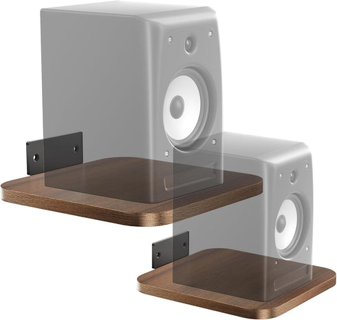 WALI Speaker Wall Mount, Heavy Duty Bookshelf Speaker Floating Wall Shelves, Surround Sound