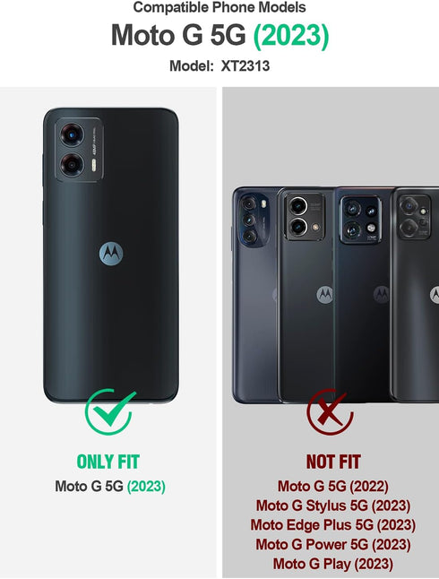Poetic Revolution Case for Motorola Moto G 5G 2023, Full-Body Shockproof Protective Cover with Kickstand