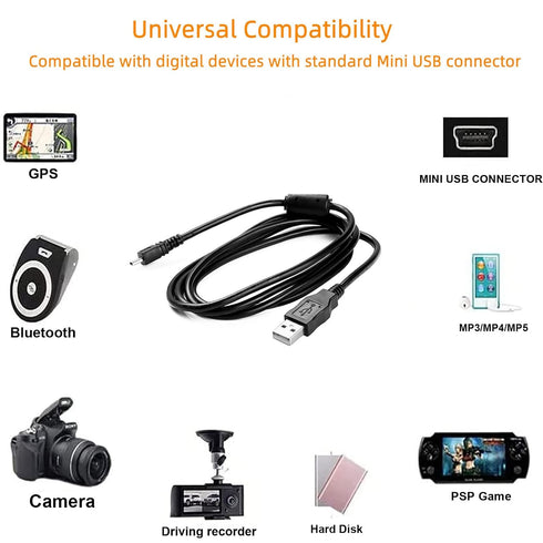 Replacement UC-E4 USB Cable for Photo Transfer, Compatible with Nikon D610, D7000, D90, D80, D70s, D70, D60, D40X,