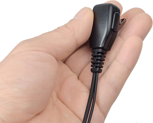 UAYESOK Acoustic Tube Walkie Talkie Earpiece with Mic PTT - Compatible with YAESU Vertex FT-60 FT-70 FT-1DR VX-10 VX-150