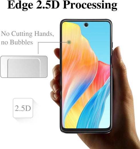 Pokolan Tempered Glass Screen Protector for Motorola Moto G Play (2024) - 3-Pack, 9H Hardness, Bubble Free, Easy