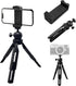 OBHEI Extendable Mini Camera Tripod, Portable Selfie Stick Handle Grip Desktop Webcam Tripod