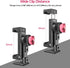 Metal Phone Tripod Mount with 3 Cold Shoes & Arca Port, 360° Smartphone Tripod Adapter for iPhone Samsung Cell Phone