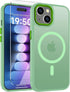 WRJ Case for iPhone 15 with Screen Protector, Magnetic Translucent Phone Case for
