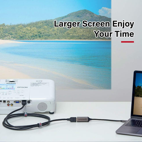 Upgrow USB C to HDMI Adapter 4K@60Hz Cable for MacBook Pro, Air, iPad Pro, Pixelbook, XPS