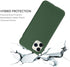 IceSword Compatible with iPhone 11 Pro Max Case, Dark Green Thin Liquid Silicone Soft Silk Matte Cover