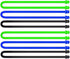 6Pcs 12-Inch Silicone Cable Tie, Steel-Core Twist Ties for Organizing, Dia 5mm