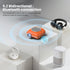 HOMPOW 1080P Mini Projector with Two -Way Bluetooth, Portable Projector for Home Theater Use, Support
