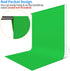 HEMMOTOP 5x7 Green Screen Backdrop, ft Photography Chroma Key Greenscreen Background Sheet for Background Removal, Zoom