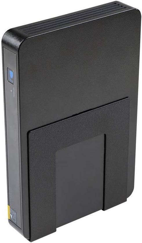 HIDEit Mounts Uni-S VESA Mount, Adjustable Black Steel Wall Mount for Cable Box, DVD Player, Streaming Device