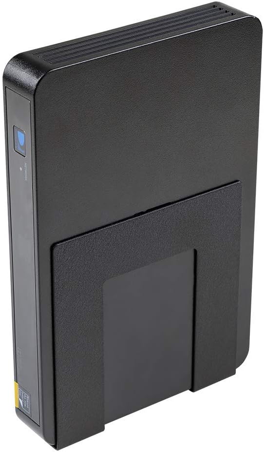 HIDEit Mounts Uni-S VESA Mount, Adjustable Black Steel Wall Mount for Cable Box, DVD Player, Streaming Device