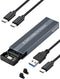 M.2 NVME SATA SSD Enclosure Adapter, V VCOM Tool-Free USB 3.2 Gen 2 for SSDs 2242 2260 2280 with UASP Trim