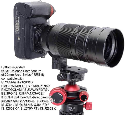 Lens Collar Stand Replacement Foot, Tripod Mount Ring Base for Panasonic Leica DG Vario-Elmar 100-400mm
