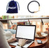 USB Leather Charging Bracelets - Portable Braided Wrist Band Data Charger Cord for iPhone (Gold Metal + Black Leather)