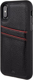 Case-Mate Tough ID Case for iPhone X - Leather Wallet, Slim Protective Design for iPhone 10 - Black