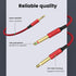 MOSWAG 3.5mm 1/8" TRS to Double 6.35mm 1/4" TS Mono Y-Cable, 6.6FT/2Meter Splitter Cable for Phone, iPod, Laptop, Home