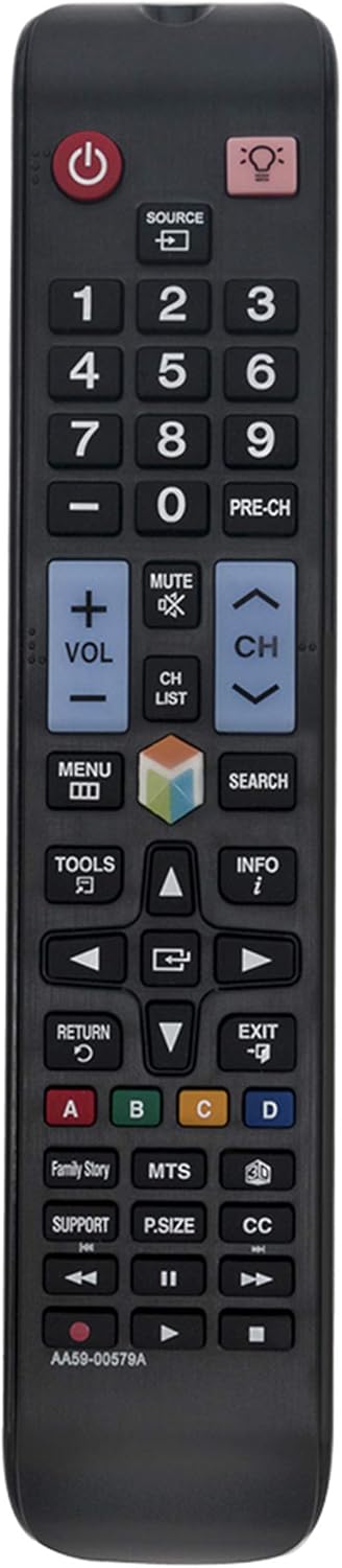 AA59-00579A Replaced Remote Control for Samsung Plasma 3D TV, Compatible with Multiple Models