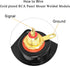 QIANRENON Gold Plated RCA Panel Mount Adapter, RCA Female to Solder Terminal AV Connector (Red)