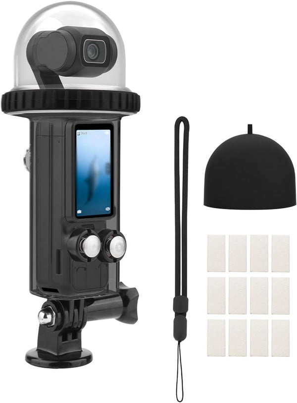 40M/131FT Waterproof Dive Case for DJI Osmo Pocket 3, Protective Underwater Housing Cover Shell with Accessories