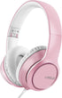 LORELEI X8 Over-Ear Wired Headphones with Microphone, 1.45m Tangle-Free Nylon Line, Lightweight Foldable for