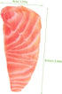 KOMBIUDA Simulated Salmon Slice Fake Food Model Lifelike Salmon Prop for Kitchen Decoration Restaurant Display