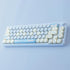 Hyekit PBT Keycaps - 145 Keys Baby Cat Keycaps, Dye-Sublimation Cute MOA Profile Custom Keycaps for Cherry MX