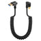 SinLoon U Shape USB Type C Spring Cable, 5Gbps Retractable 90 Degree USB3.0 to USB C Charging Cable for Devices