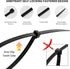 Cable Zip Ties, 400 Pack Black Assorted Sizes 12+8+6+4 Inch, Multi-Purpose Self-Locking Nylon for Home, Office, Garden