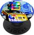 Fun Robot Art 6 Year Old Birthday Party Robotics For Kids PopSockets Standard PopGrip