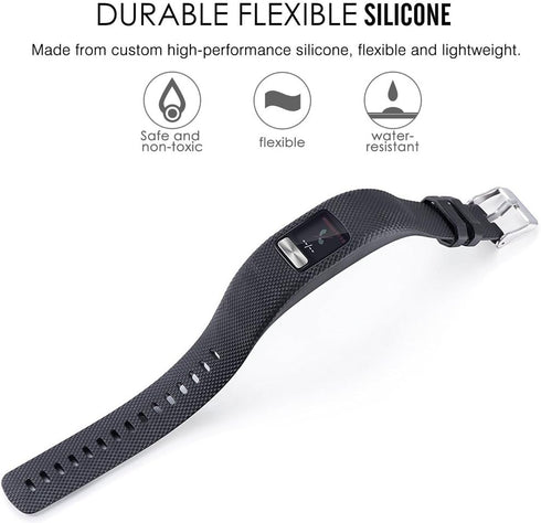 Garmin Vivofit 4 Band, Soft Silicone Replacement Watch Strap for Vivofit 4 Activity Tracker