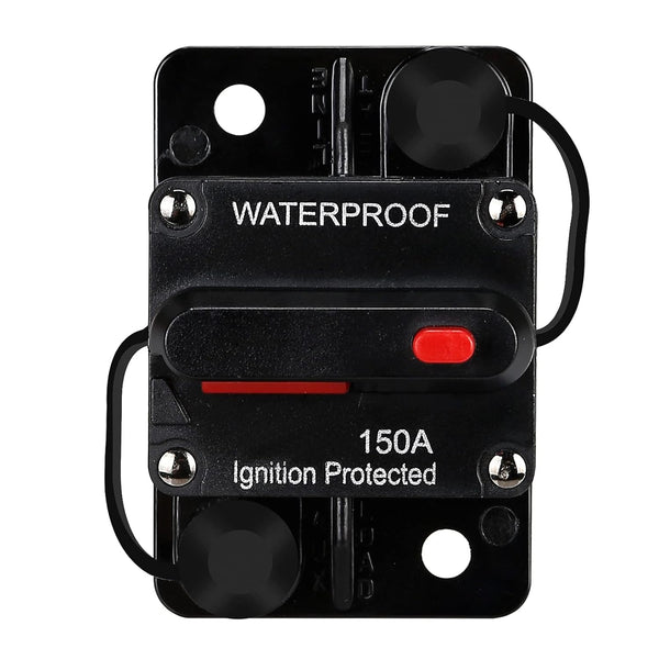 150 AMP Fuse Holders - Audio Circuit Breaker, Reset Fuse Inverter, 12V-48V DC Fuse Holder, Replace Fuses with Reset