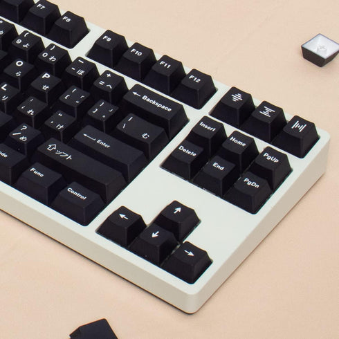 Gliging 130 Keys PBT Japanese Keycaps, Cherry Profile DYE-Sub Navy Theme Minimalist Style for Mechanical Keyboard