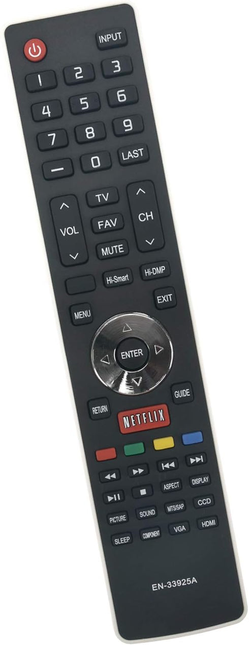 New EN-33925A Replace Remote for Hisense LED LCD HD TV Models with Netflix Key