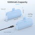 Mini Portable Charger Power Bank for iPhone, 5200mAh Ultra-Compact PD Fast Charging Battery Pack, Compatible with iPhone