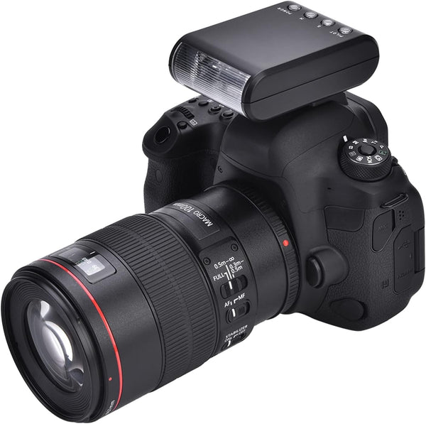 Camera Flash Speedlite for DSLR Cameras, Portable Mini Digital Hot Shoe Mount Flashlight with Auto Pre Flash Sensor