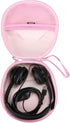 Mchoi Hard Portable Case for Logitech H390 USB Headset, Case Only, Stylish Pink Design