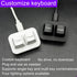 USB Mini 2-Key Keyboard Copy and Paste, Programmable Macro Keyboard, Hot Swappable Mechanical with 1.5 Meter USB Cable