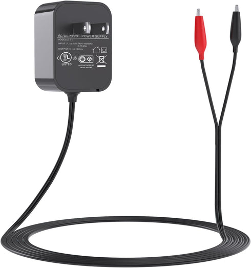 VHBW 6V 0.6A Battery Charger for Moultrie, Sealed Lead Acid Battery Charger with Red and Black Alligator Clips