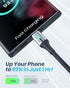 INIU 6.6ft USB C Charger Cable, 3.1A Fast Charging, Zinc Alloy Braided Cord for Samsung S22, iPhone 15, OnePlus, LG,