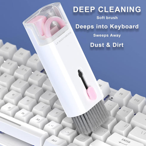 Electronics Cleaner Kit. Keyboard Brush, Airpod Cleaning Tool, Phone Screen Cleaner. for Computers, MacBooks, Laptops, Airpods Pro, Headphones. by LA BARFUMERIE