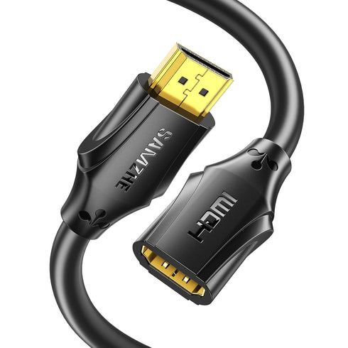 SAMZHE 8K HDMI Extension Cable 3.3FT/1M HDMI Extender 2.1, 8K@60hz 4K@120hz HDMI