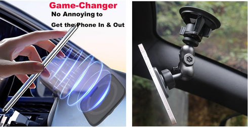 Rigdance 1" 16 15 14 13 12 Super Magnetic Cell Phone Holder Base with Ball for MagSafe iPhone Series, Compatible